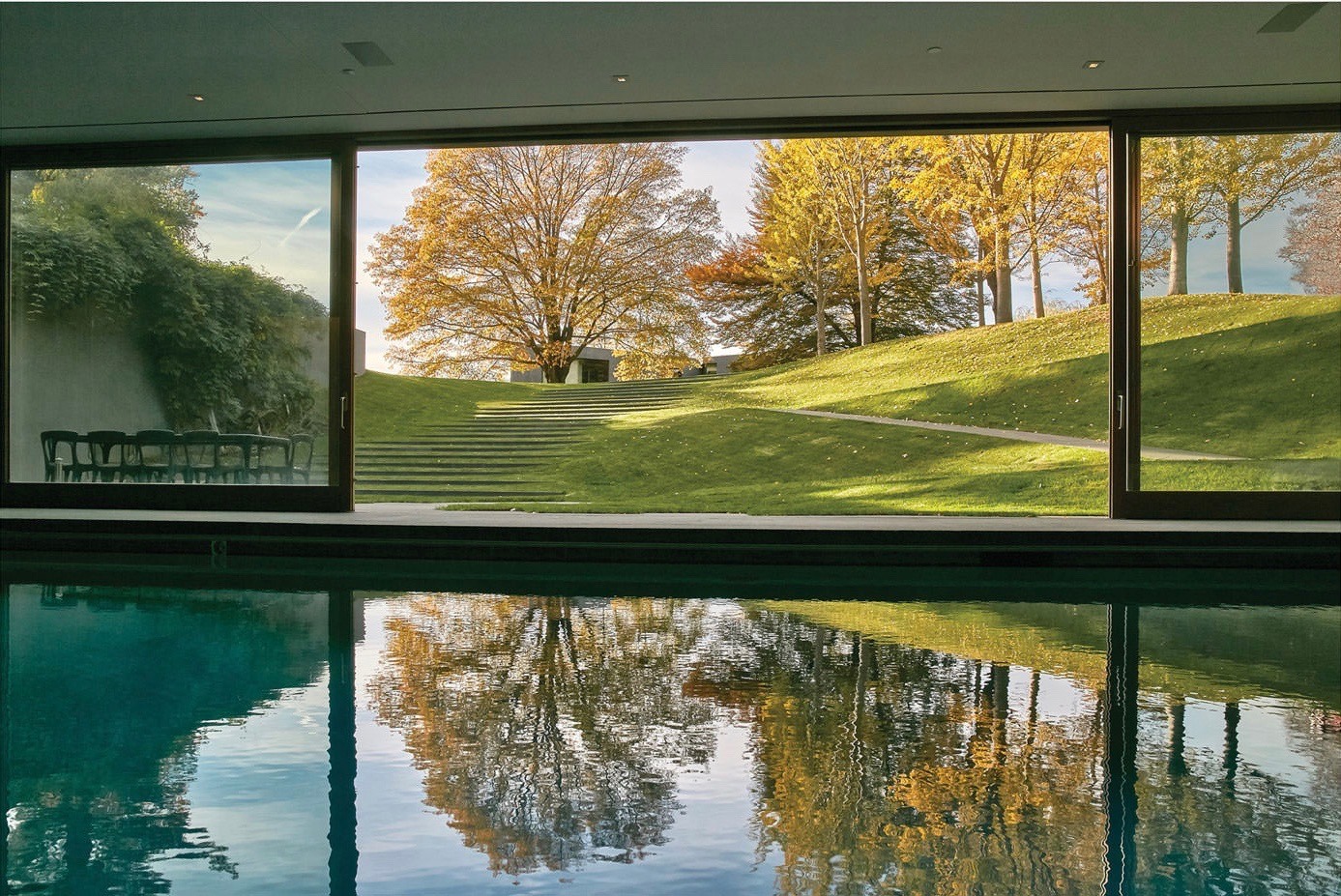 An Inviting Indoor Pool Nestled Within The Confines Of A House