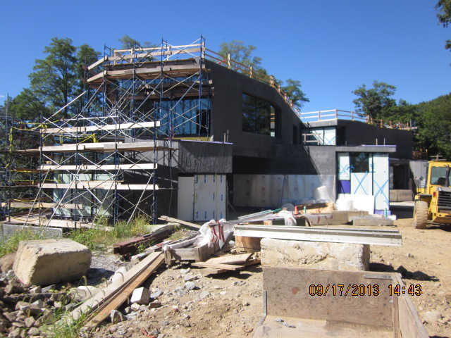 Partially Built Structure With Scaffolding